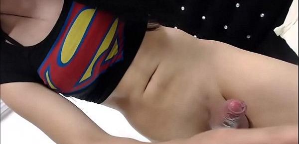  Hottest Shemale Cumshot Ever from Supergirl
